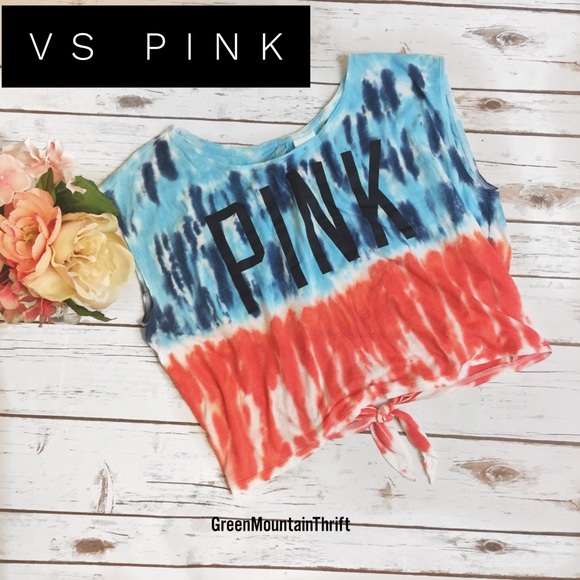 PINK Victoria's Secret Tops - VS PINK | Tye-Dye Crop Top Size XS